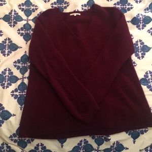Rebecca Minkoff Cashmere Maroon Sweater